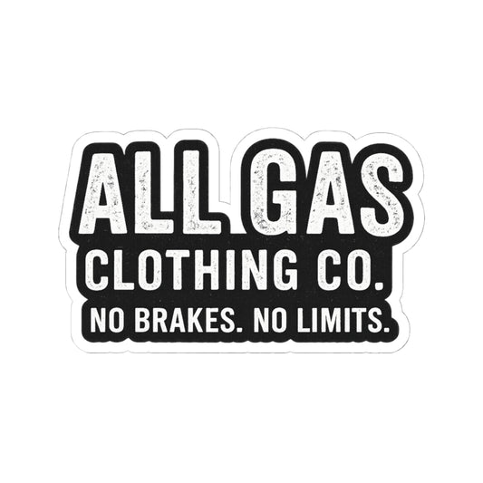 ALL GAS Logo Sticker