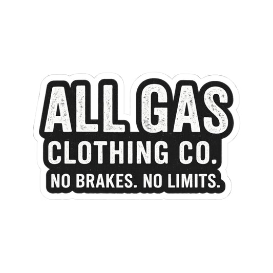 ALL GAS Logo Sticker